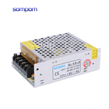 sompom AC to DC 15W 3V 5A constant voltage led switch mode power supply